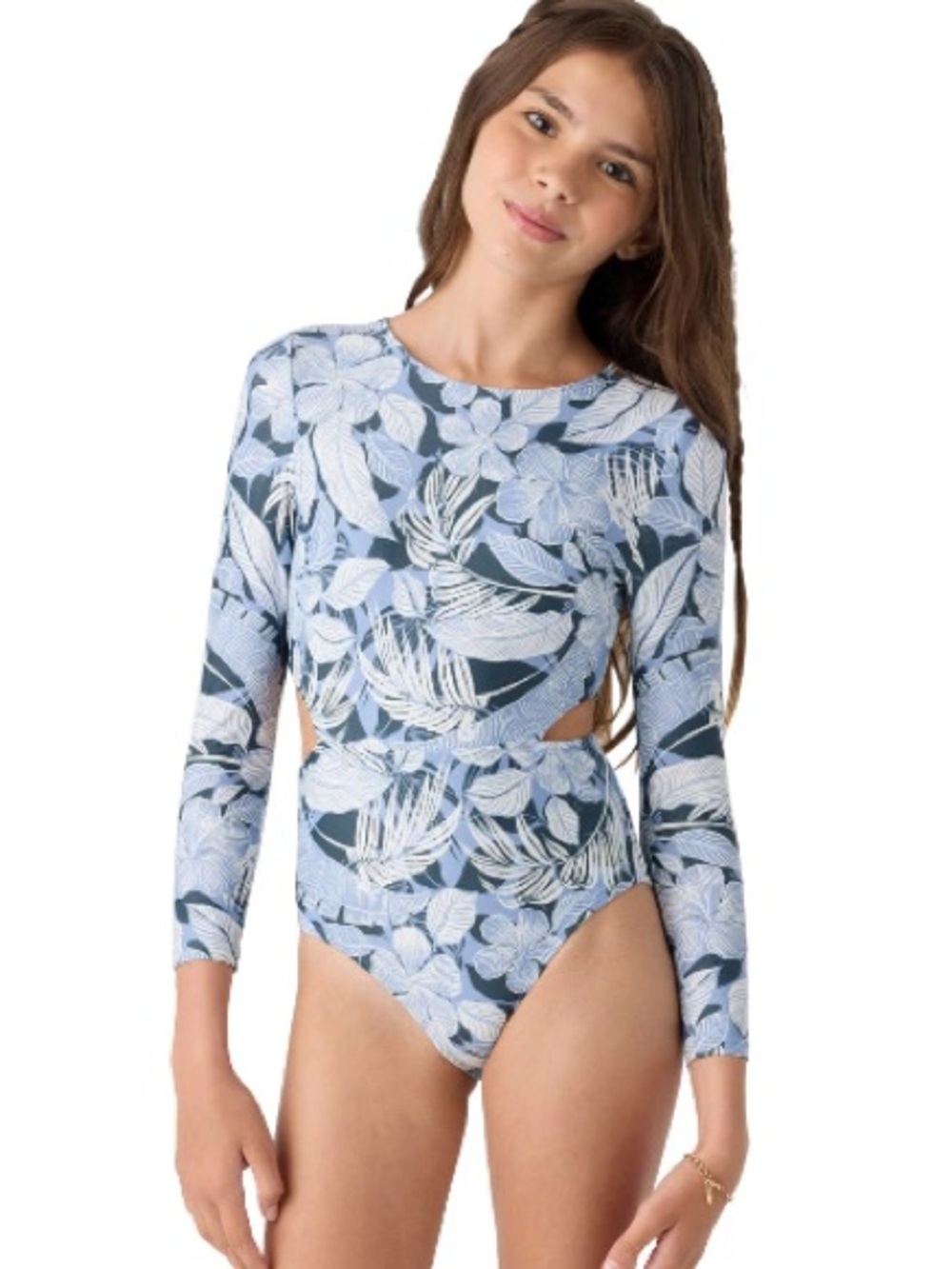O'NEILL PALMETTO TROPICAL CUT OUT SWIM SURF SUIT GIRLS SIZE 16